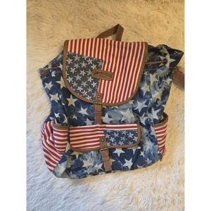 Vintage Unionbay Stars And Stripes Backpack
